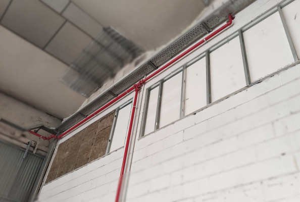 Compartimentacion Vertical - Placa de Fibrosilicato - 1