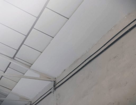 Franja cortafuegos con placa