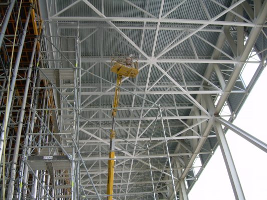 Protección pasiva con pintura intumescente