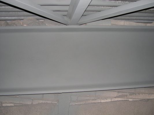 estructura polideportivo concepcion tratada por corrosion.